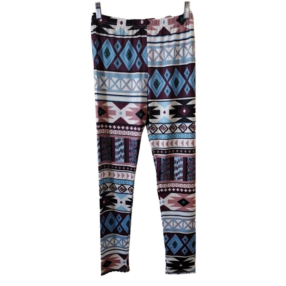 Pants Girls Large Unbranded Stretch Aztec Print